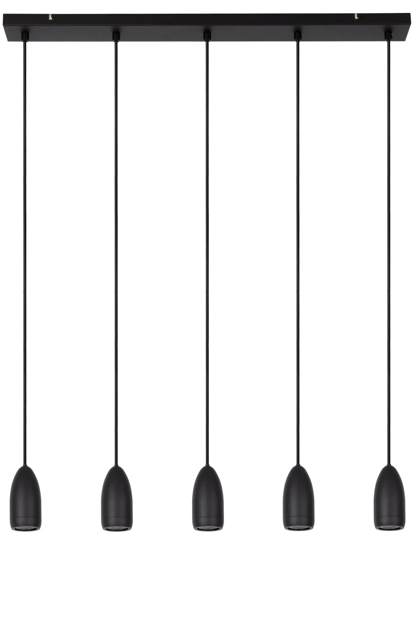 EVORA - Hanglamp - Ø 10 cm - 5xGU10 - Zwart*Lucide Sale