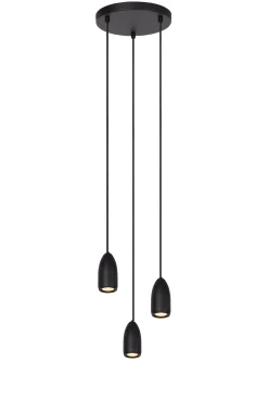 EVORA - Hanglamp - Ø 25 cm - 3xGU10 - Zwart*Lucide Best