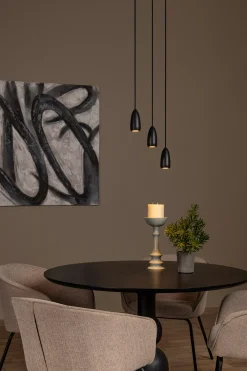 EVORA - Hanglamp - Ø 25 cm - 3xGU10 - Zwart*Lucide Best