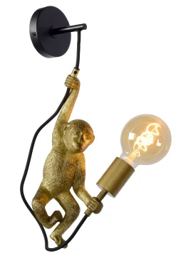 EXTRAVAGANZA CHIMP - Wandlamp - 1xE27 - Zwart*Lucide Fashion