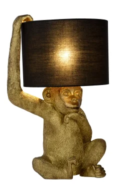 EXTRAVAGANZA CHIMP - Tafellamp - Ø 30 cm - 1xE14 - Zwart*Lucide Best