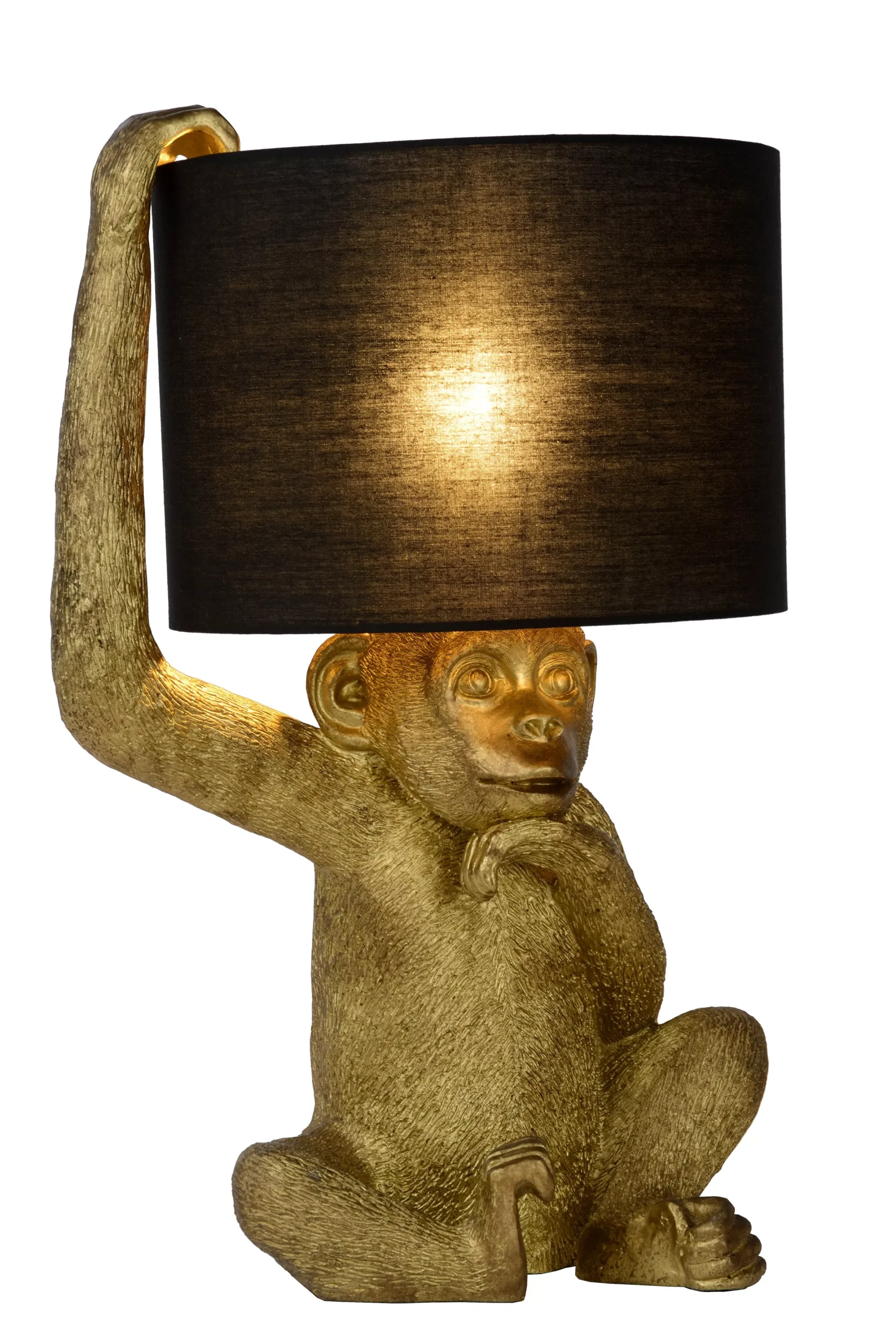 EXTRAVAGANZA CHIMP - Tafellamp - Ø 30 cm - 1xE14 - Zwart*Lucide Best