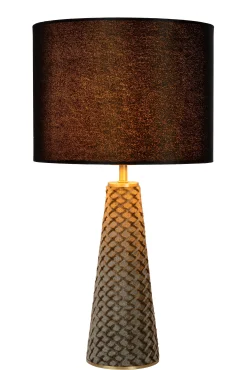 EXTRAVAGANZA VELVET - Tafellamp - Ø 25 cm - 1xE27 - Zwart*Lucide Online