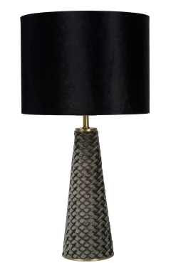 EXTRAVAGANZA VELVET - Tafellamp - Ø 25 cm - 1xE27 - Zwart*Lucide Online
