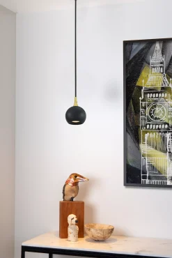 FAVORI - Hanglamp - Ø 9 cm - 1xGU10 - Zwart*Lucide Cheap