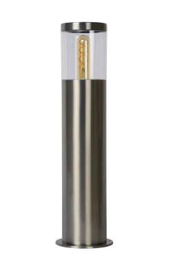 FEDOR - Sokkellamp - 1xE27 - IP44 - Mat chroom*Lucide Outlet