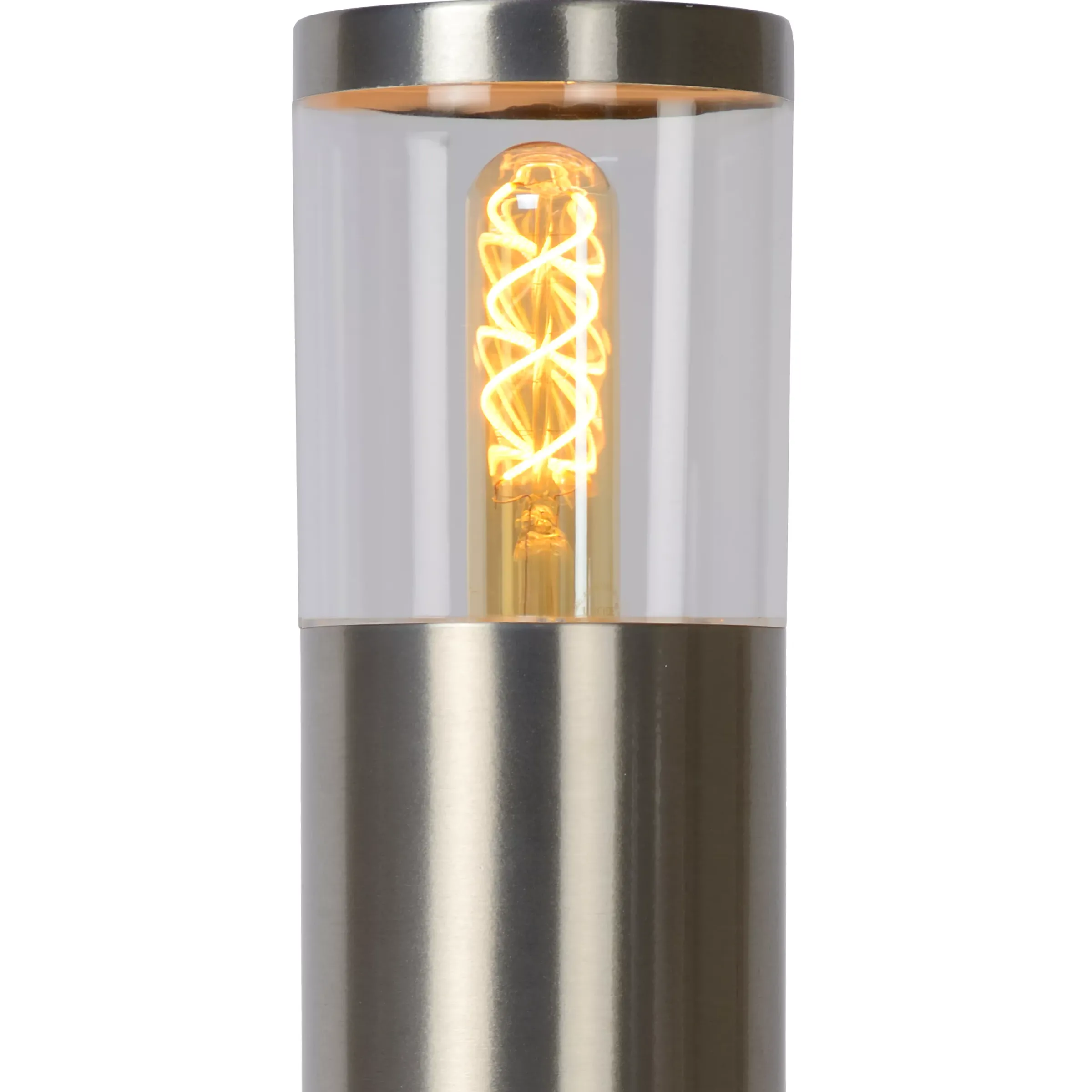 FEDOR - Sokkellamp - 1xE27 - IP44 - Mat chroom*Lucide Outlet