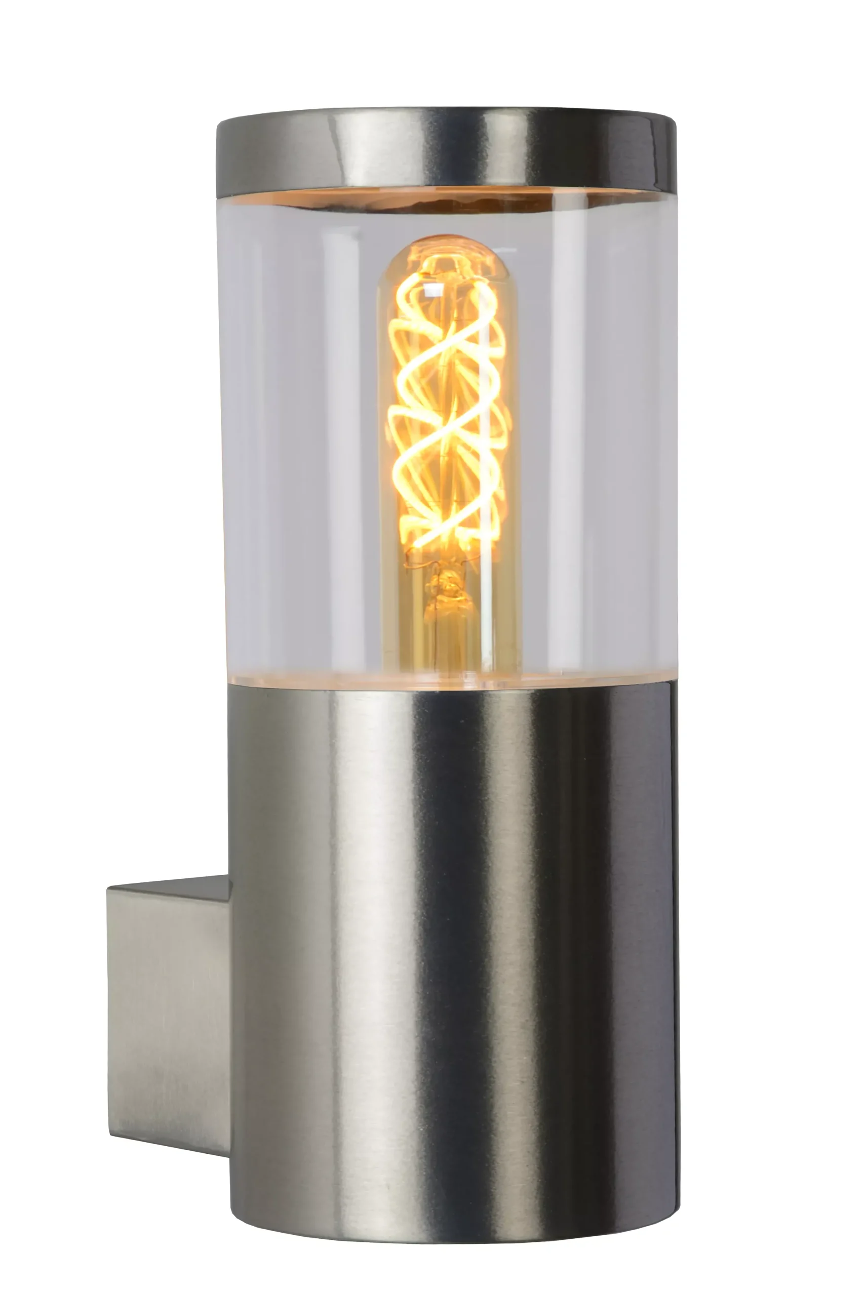 FEDOR - Wandlamp Binnen/Buiten - 1xE27 - IP44 - Mat chroom*Lucide Best Sale