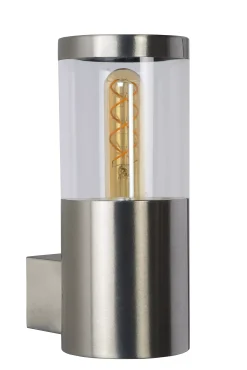 FEDOR - Wandlamp Binnen/Buiten - 1xE27 - IP44 - Mat chroom*Lucide Best Sale