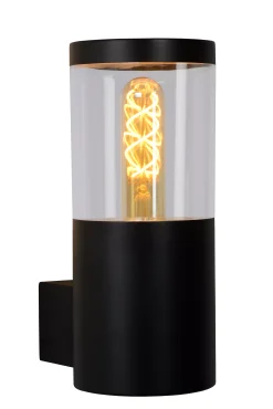 FEDOR - Wandlamp Binnen/Buiten - 1xE27 - IP44 - Zwart*Lucide Clearance