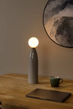 FIGARO - Tafellamp - Ø 12 cm, H 45cm - 1xG9 - Grijs*Lucide Sale