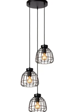 FILOX - Hanglamp - Ø 44,5 cm - 3xE27 - Zwart*Lucide New