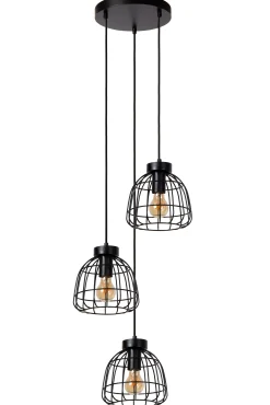 FILOX - Hanglamp - Ø 44,5 cm - 3xE27 - Zwart*Lucide New