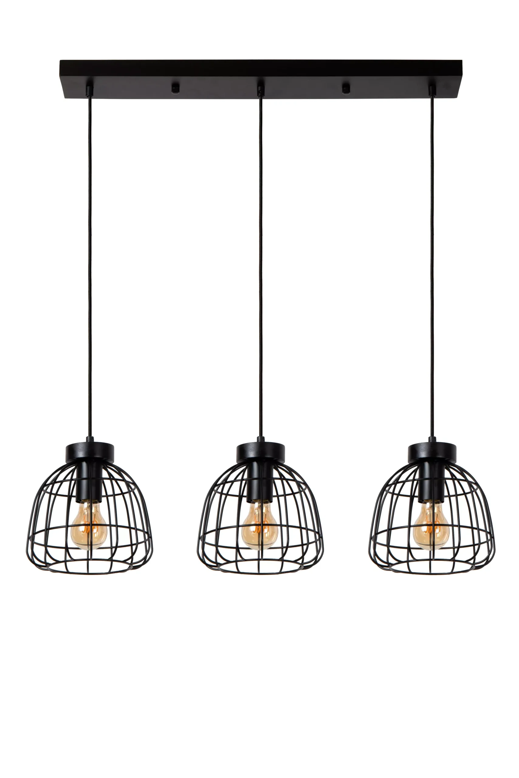 FILOX - Hanglamp - 3xE27 - Zwart*Lucide New