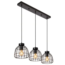 FILOX - Hanglamp - 3xE27 - Zwart*Lucide New