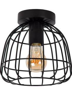 FILOX - Plafonnière - Ø 20 cm - 1xE27 - Zwart*Lucide New