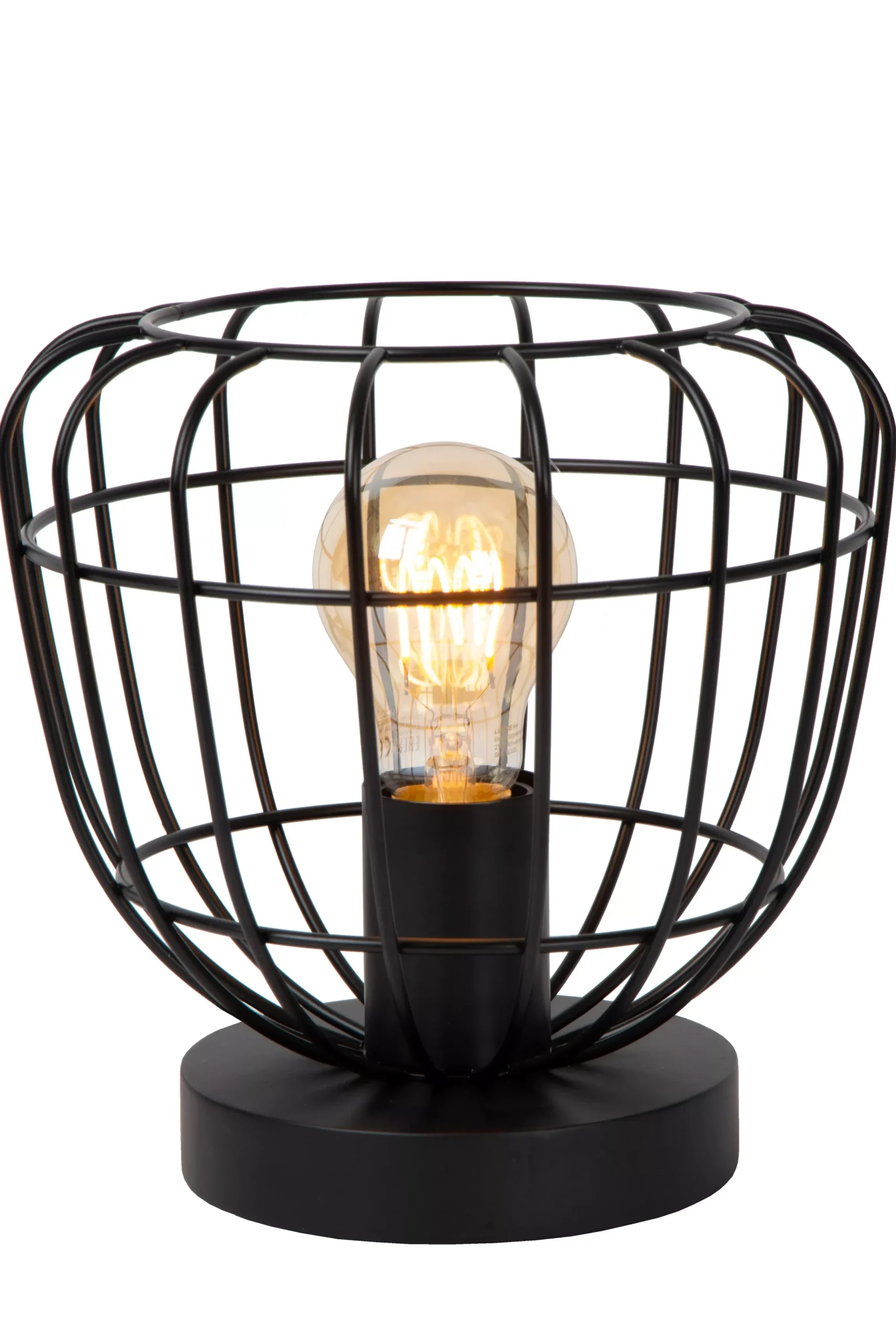 FILOX - Tafellamp - Ø 20 cm - 1xE27 - Zwart*Lucide Clearance