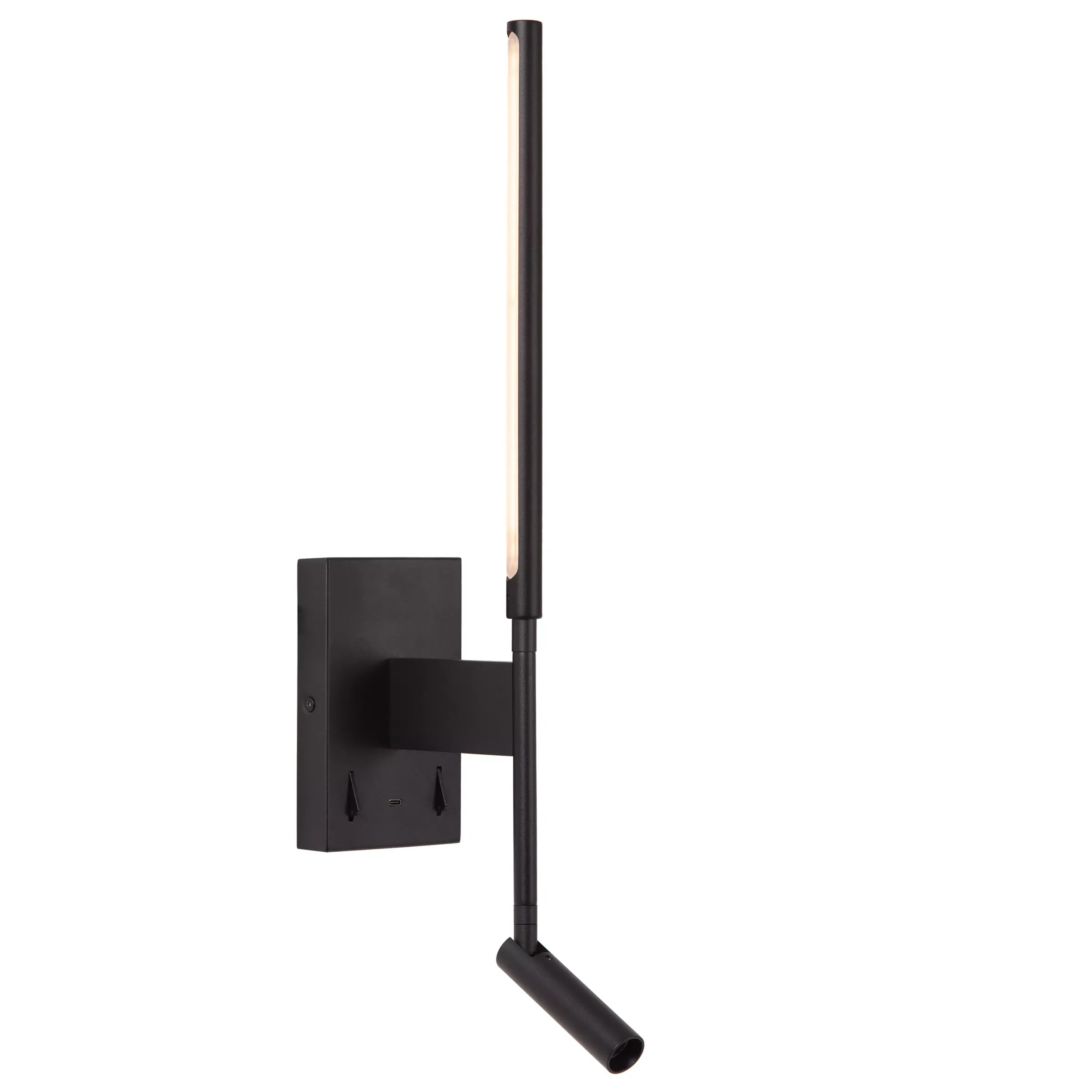 FINAN - Wandlamp - LED - 2700K - Met USB oplaadpunt - Zwart*Lucide Cheap