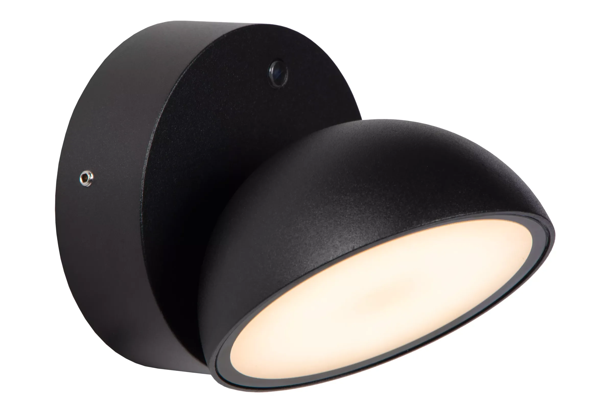 FINN - Wandlamp Binnen/Buiten - LED - 1x12W 3000K - IP54 - Dag/nacht sensor - Zwart*Lucide Cheap