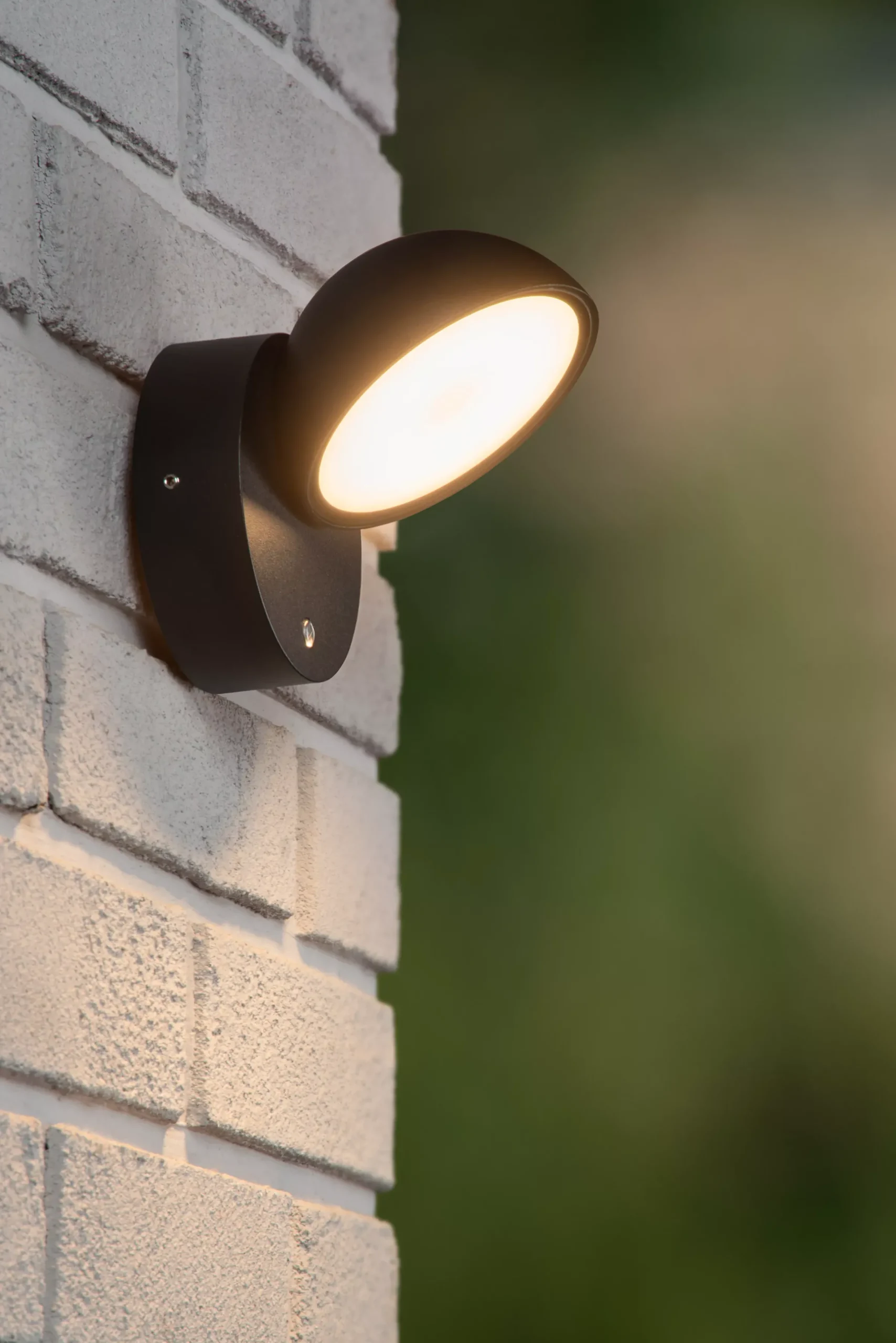 FINN - Wandlamp Binnen/Buiten - LED - 1x12W 3000K - IP54 - Dag/nacht sensor - Zwart*Lucide Cheap
