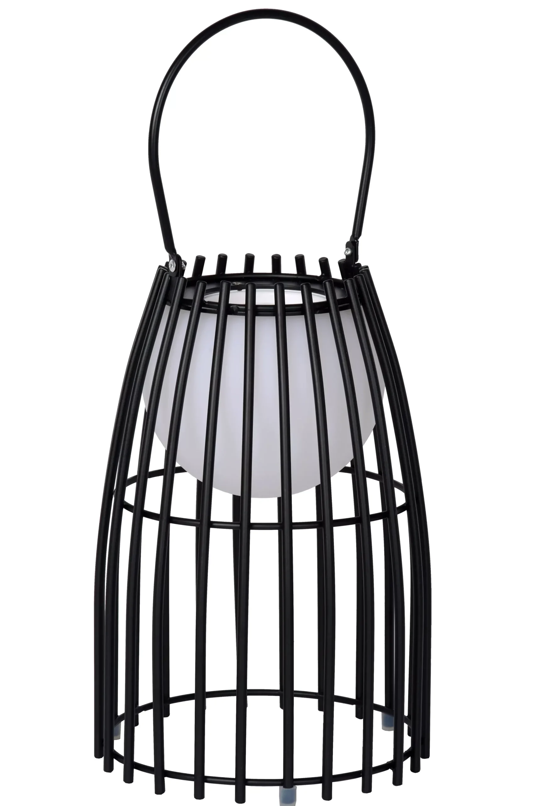 FJARA - Oplaadbare Tafellamp Binnen/Buiten - Accu/Batterij - Ø 17,5 cm - LED Dim to warm - 1x0,3W 2800K/3200K - IP44 - Zwart*Lucide Best
