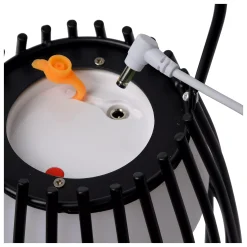 FJARA - Oplaadbare Tafellamp Binnen/Buiten - Accu/Batterij - Ø 17,5 cm - LED Dim to warm - 1x0,3W 2800K/3200K - IP44 - Zwart*Lucide Best