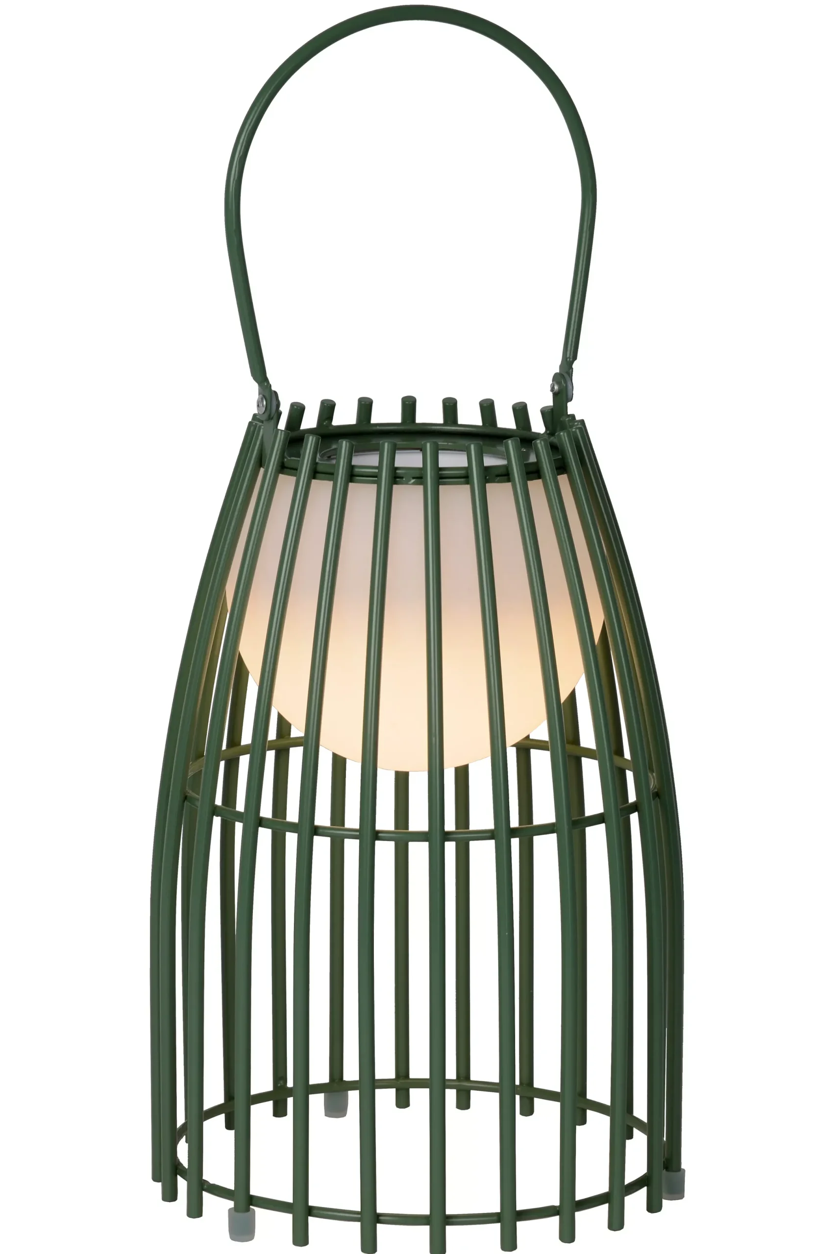FJARA - Oplaadbare Tafellamp Binnen/Buiten - Accu/Batterij - Ø 17,5 cm - LED Dim to warm - 1x0,3W 2800K/3200K - IP44 - Groen*Lucide Best