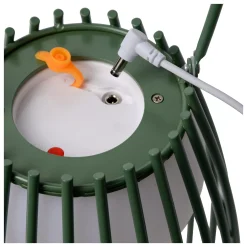 FJARA - Oplaadbare Tafellamp Binnen/Buiten - Accu/Batterij - Ø 17,5 cm - LED Dim to warm - 1x0,3W 2800K/3200K - IP44 - Groen*Lucide Best