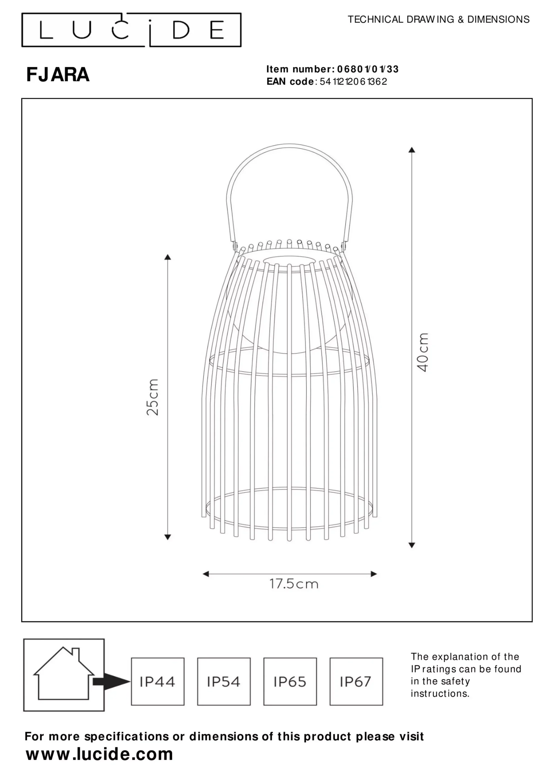 FJARA - Oplaadbare Tafellamp Binnen/Buiten - Accu/Batterij - Ø 17,5 cm - LED Dim to warm - 1x0,3W 2800K/3200K - IP44 - Groen*Lucide Best