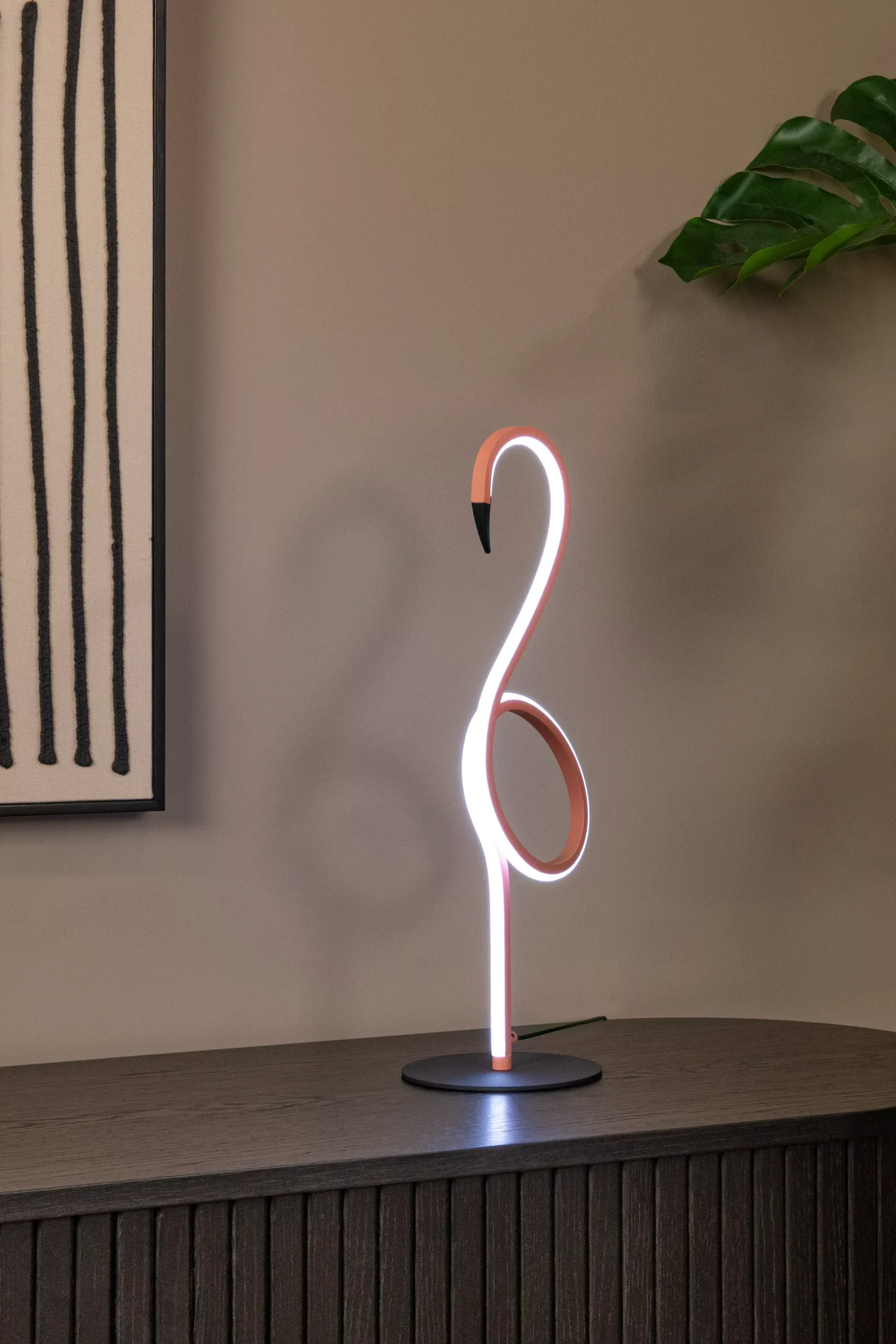 FLAMINGO - Tafellamp - LED Dimb. - RGB - Roze*Lucide Cheap