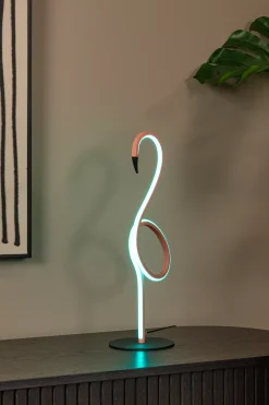 FLAMINGO - Tafellamp - LED Dimb. - RGB - Roze*Lucide Cheap