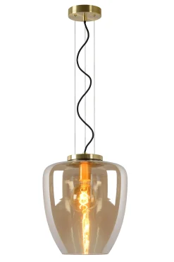 FLORIEN - Hanglamp - Ø 28 cm - 1xE27 - Amber*Lucide Best Sale