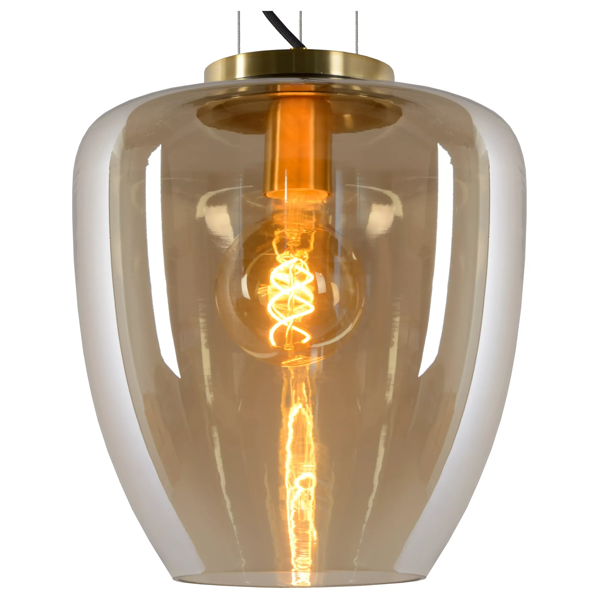 FLORIEN - Hanglamp - Ø 28 cm - 1xE27 - Amber*Lucide Best Sale