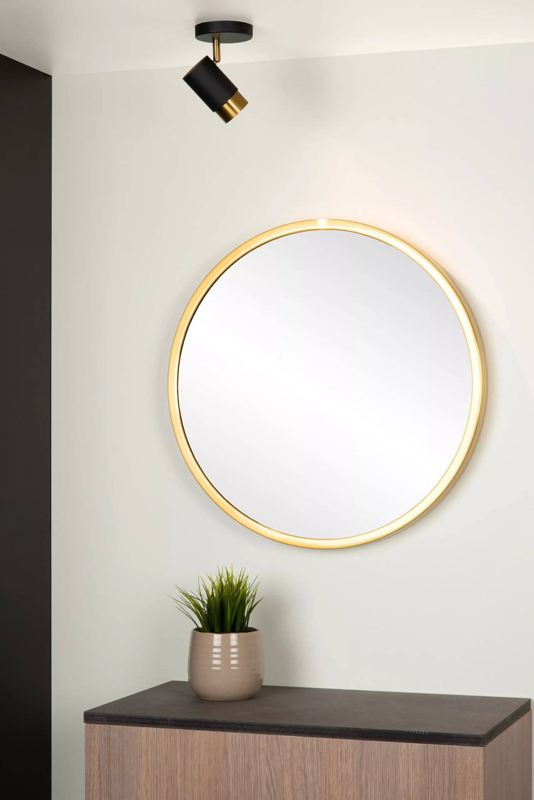 FLORIS - Plafondspot - Ø 10 cm - 1xGU10 - Zwart*Lucide Online