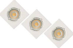 FOCUS - Inbouwspot - LED Dimb. - GU10 - 3x5W 3000K - Wit - Set van 3*Lucide Cheap