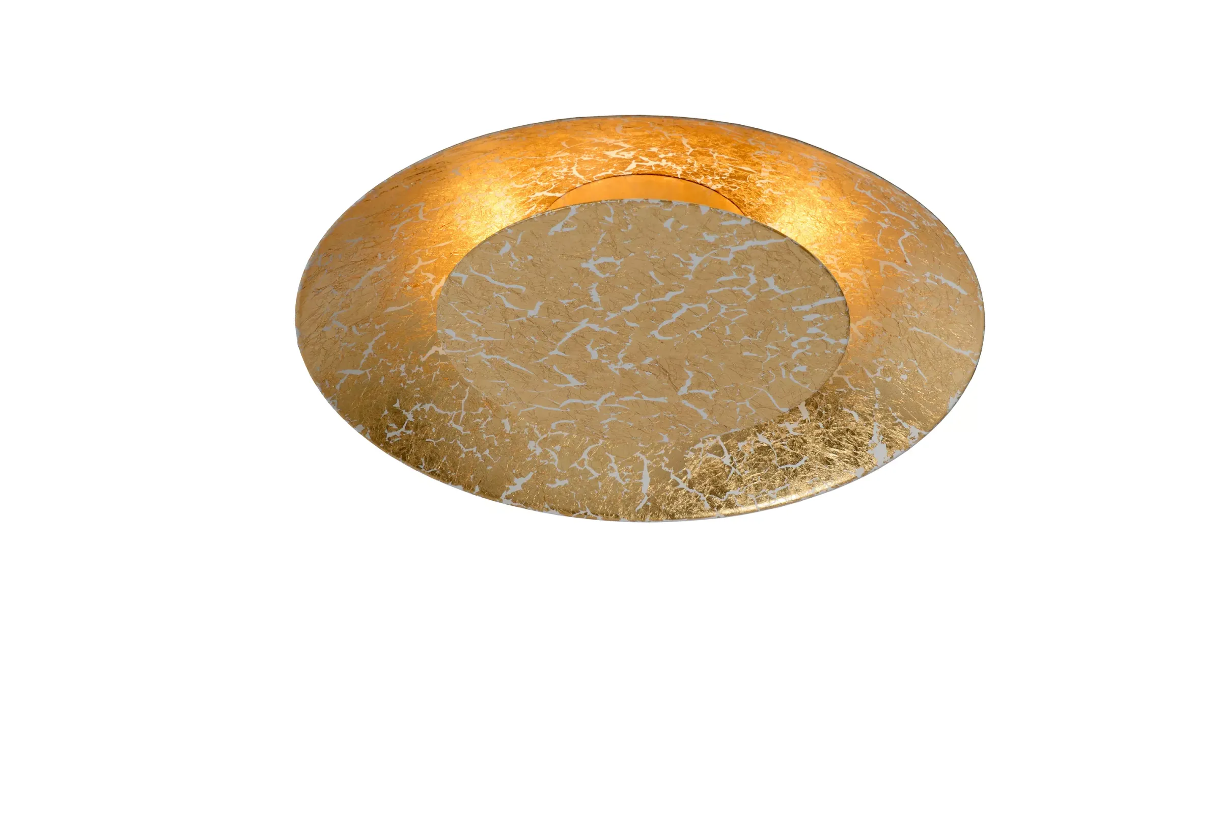 FOSKAL - Plafonnière - Ø 21,5 cm - LED - 1x6W 2700K - Messing*Lucide Fashion