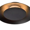 FOSKAL - Plafonnière - Ø 21,5 cm - LED - 1x6W 2700K - Zwart*Lucide Shop
