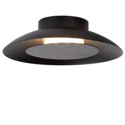 FOSKAL - Plafonnière - Ø 21,5 cm - LED - 1x6W 2700K - Zwart*Lucide Shop