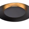FOSKAL - Plafonnière - Ø 34,5 cm - LED - 1x12W 2700K - Zwart*Lucide Outlet