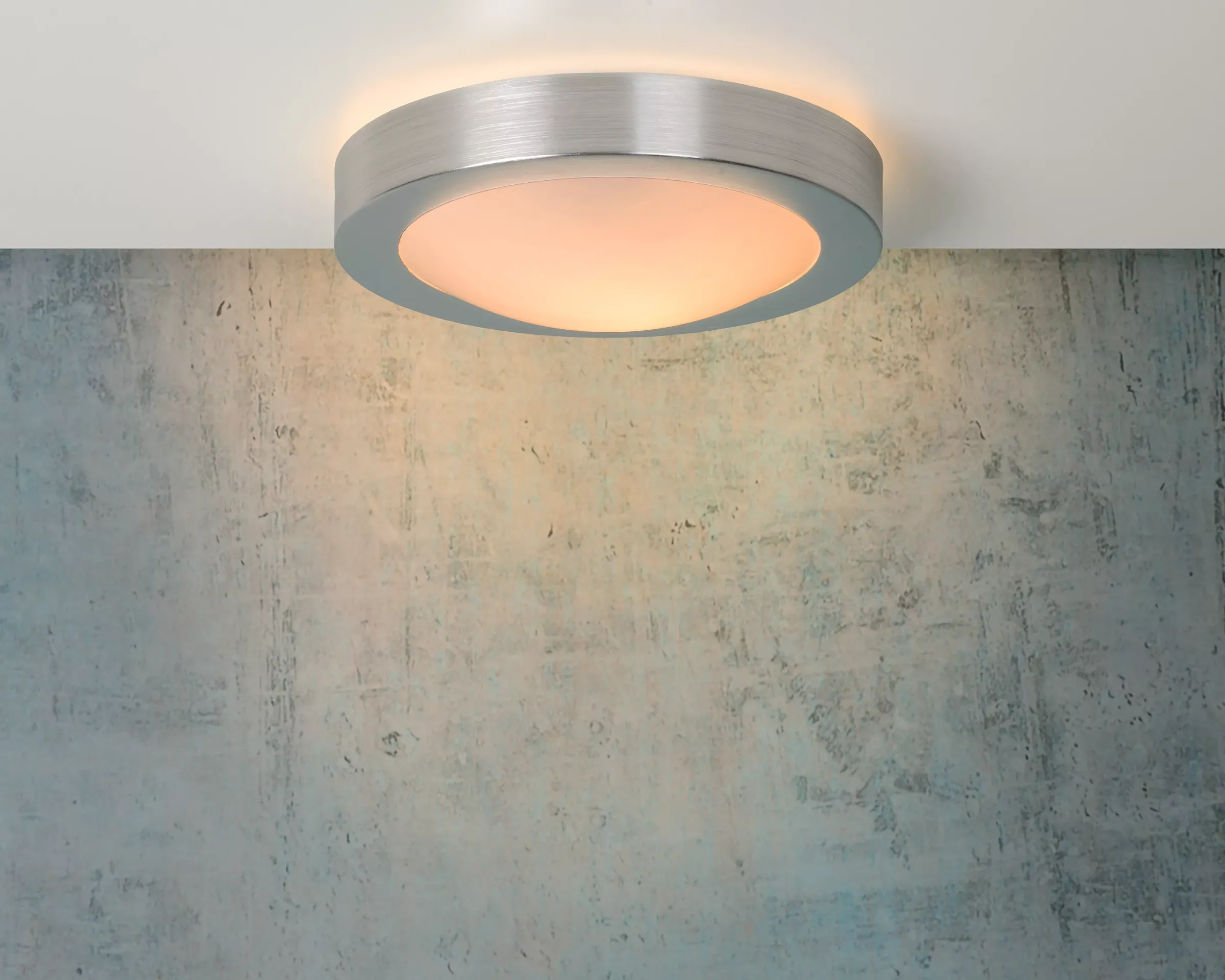FRESH - Plafonnière Badkamer - Ø 27 cm - 1xE27 - IP44 - Mat chroom*Lucide Outlet