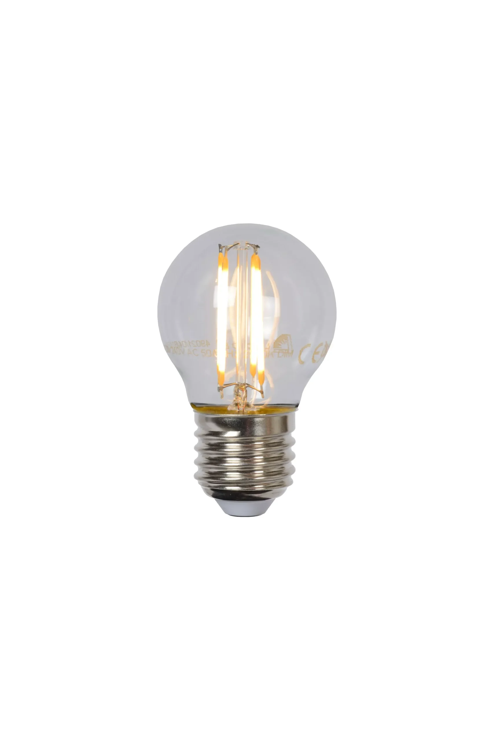 G45 - Filament lamp - Ø 4,5 cm - LED Dimb. - E27 - 1x4W 2700K - Transparant*Lucide Best Sale