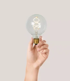 G95 - Filament lamp - Ø 9,5 cm - LED Dimb. - E27 - 1x4,9W 2700K - Transparant*Lucide Flash Sale