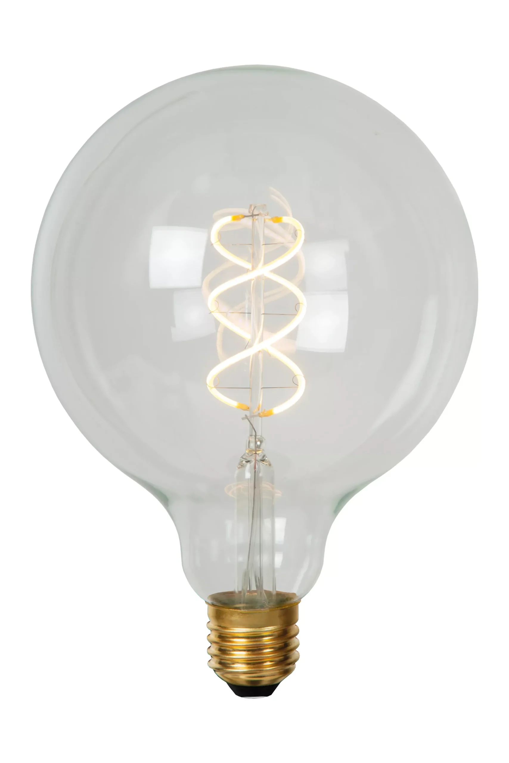 G125 - Filament lamp - Ø 12,5 cm - LED Dimb. - E27 - 1x4,9W 2700K - Transparant*Lucide Cheap