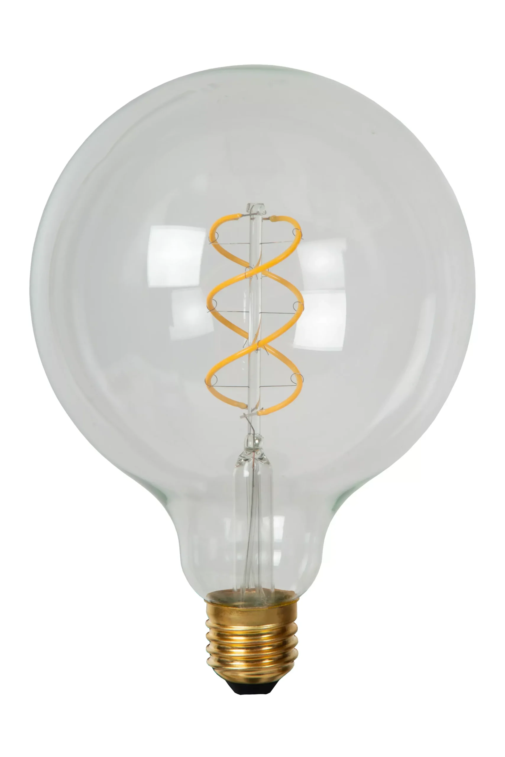 G125 - Filament lamp - Ø 12,5 cm - LED Dimb. - E27 - 1x4,9W 2700K - Transparant*Lucide Cheap