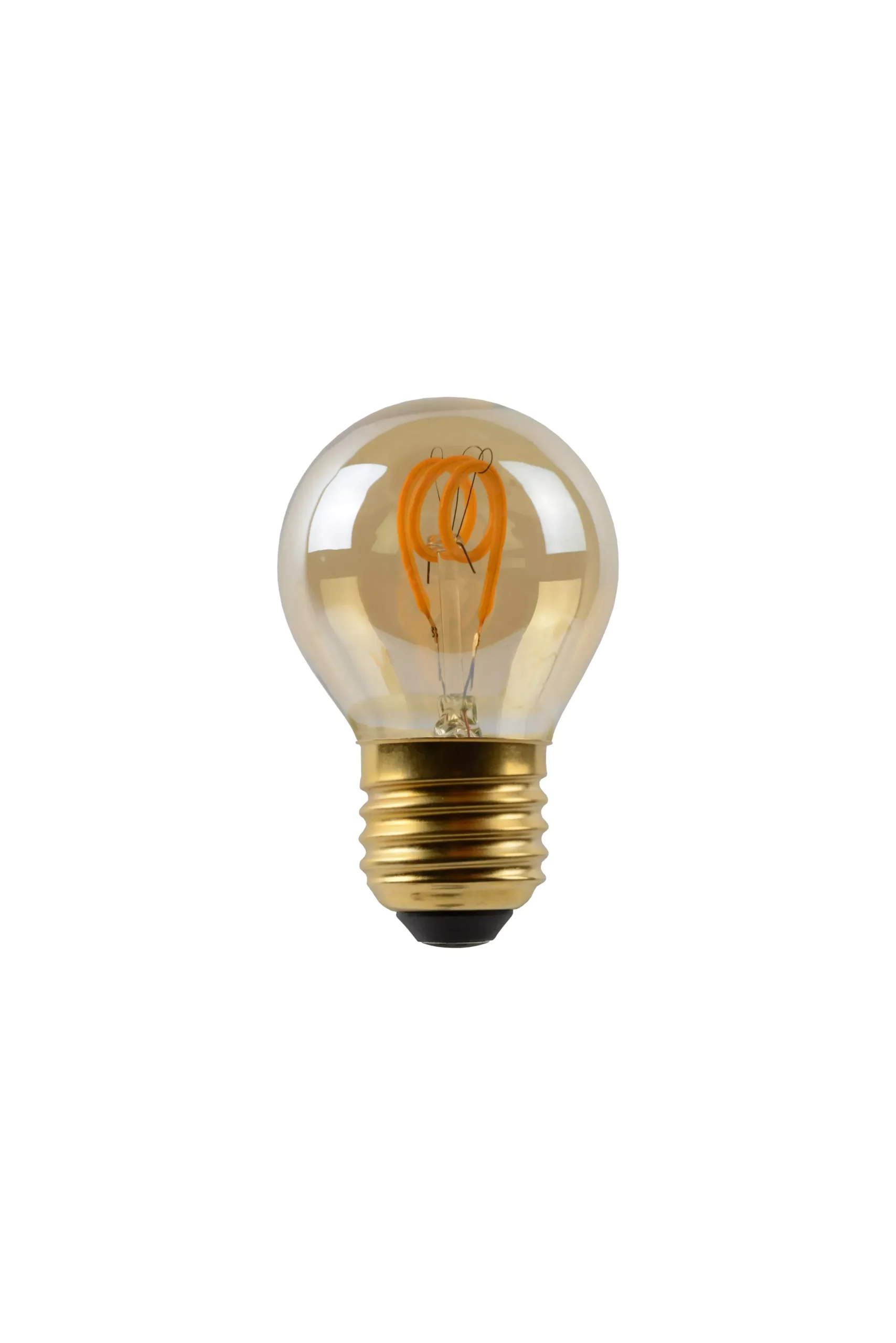 G45 - Filament lamp - Ø 4,5 cm - LED Dimb. - E27 - 1x3W 2200K - Amber*Lucide Best