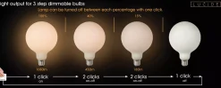 G125 - Filament lamp - Ø 12,5 cm - LED 3 StepDim - E27 - 1x8W 2700K - Opaal*Lucide Sale