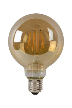 G95 - Filament lamp - Ø 9,5 cm - LED Dimb. - E27 - 1x5W 2700K - Amber*Lucide Best