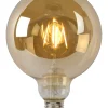 G125 - Filament lamp - Ø 12,5 cm - LED Dimb. - E27 - 1x8W 2700K - Amber*Lucide Store