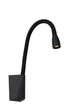 GALEN-LED - Bedlamp / Wandlamp - LED - 1x3W 3000K - Zwart*Lucide New