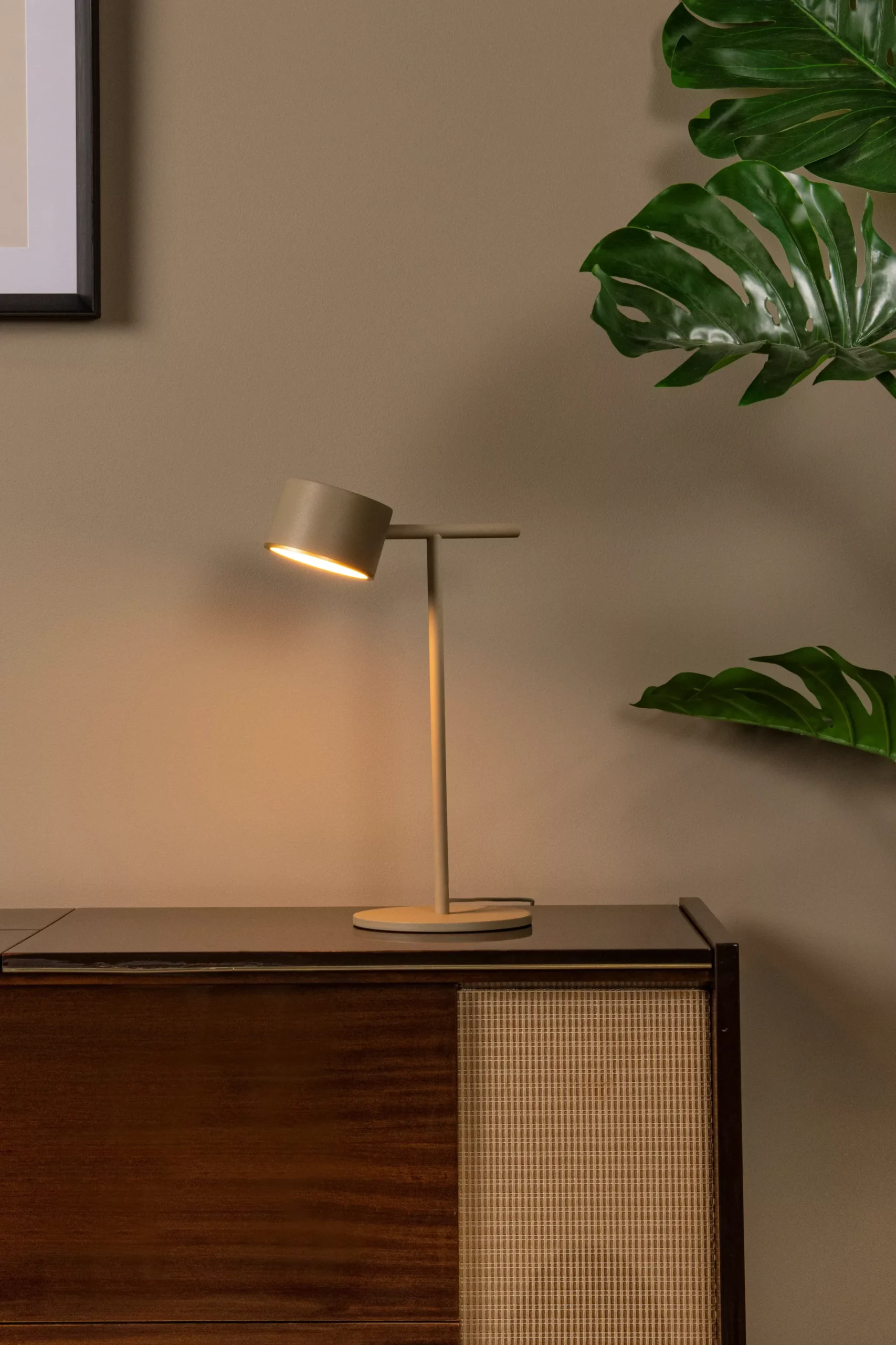 GIAN - Tafellamp - LED Dimb. - 1x9W 2700K - Taupe*Lucide Best
